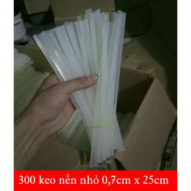 300 keo nến nhỏ, keo nến bé 0,7 x 25cm keo dán