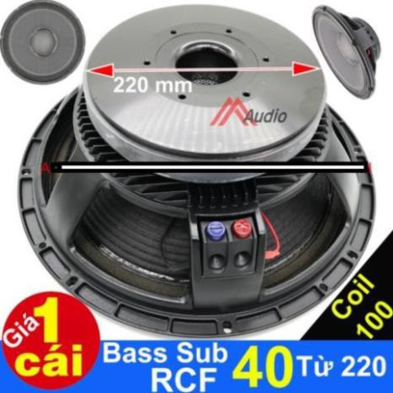 [Sale.!] Loa Bass Sub 40 RCF Từ 220 Coil 100 , Giá 1 Cái như hình +