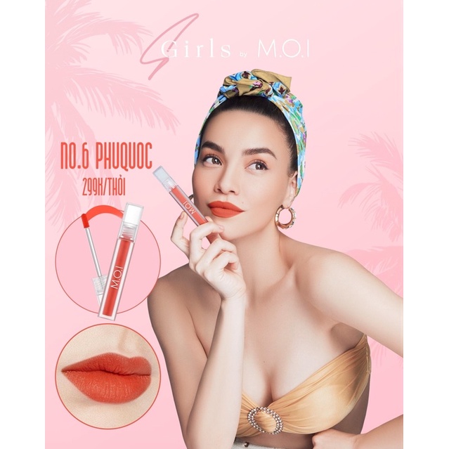 Son Kem Sgirl Nhung Lì SGirls MOI COSMETICS Hồ Ngọc Hà