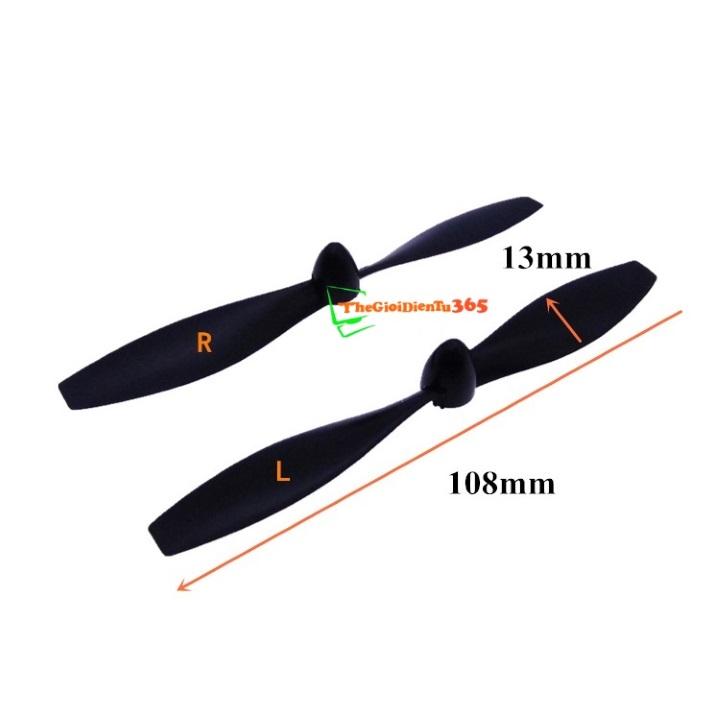 Cặp cánh quạt thuận nghịch 108mm trục 2mm