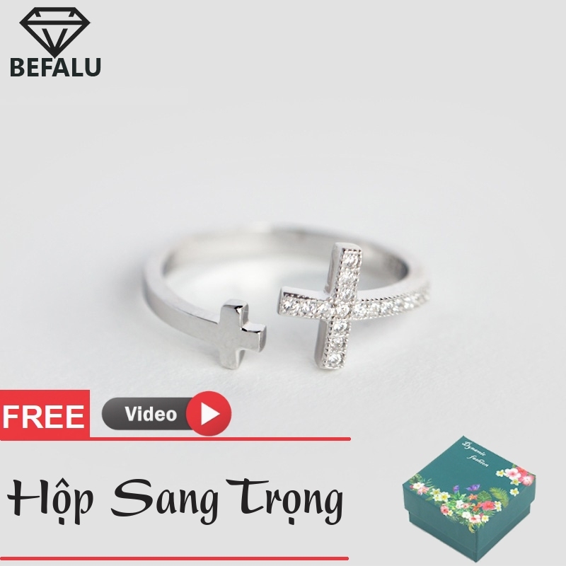 Nhẫn Nữ Dễ Thương Bạc 925 Vương Miệng Kiểu Hàn Quốc N29 Freesize- BEFALU