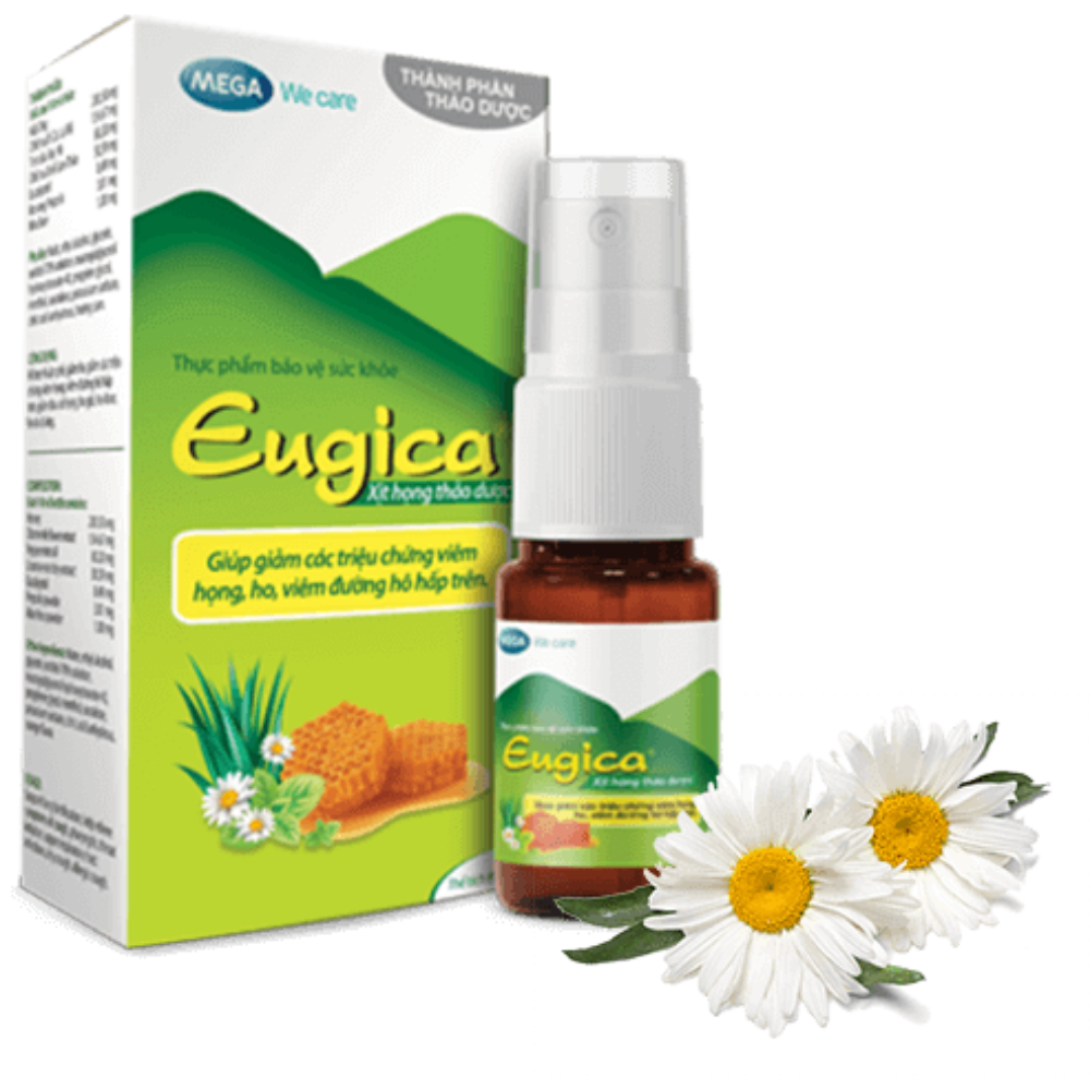 Xịt Họng Thảo Dược Eugica MEGA-WC 10Ml