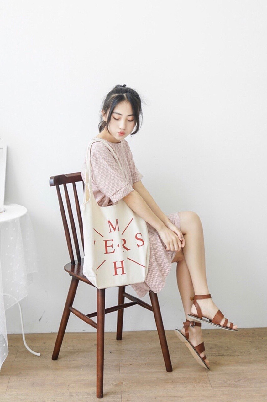 [HCM]TÚI TOTE VẢI CANVAS PHONG CÁCH HÀN - V-E-R-S