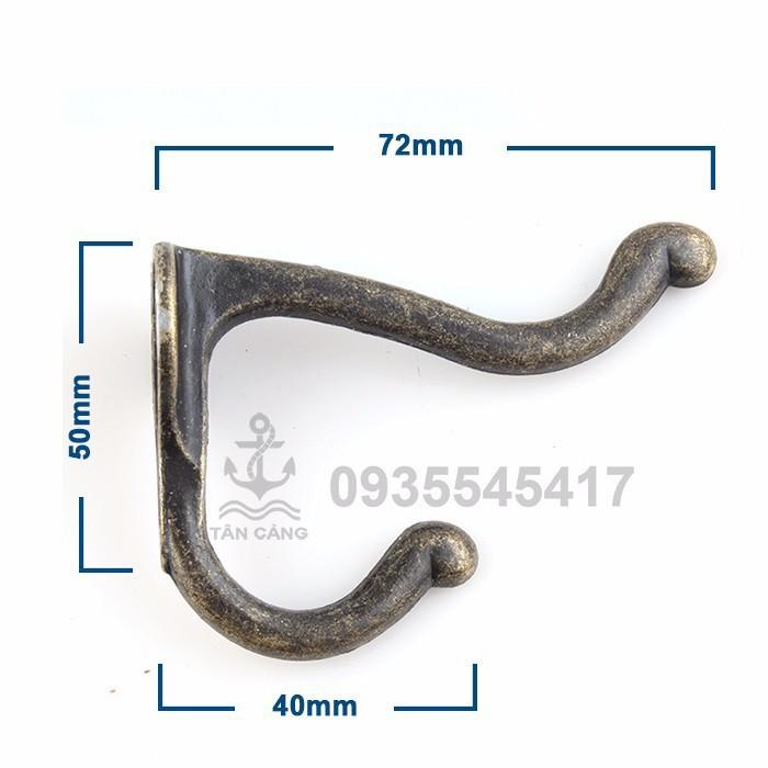 Móc treo đôi cổ điển 01 - kt:7.2cm