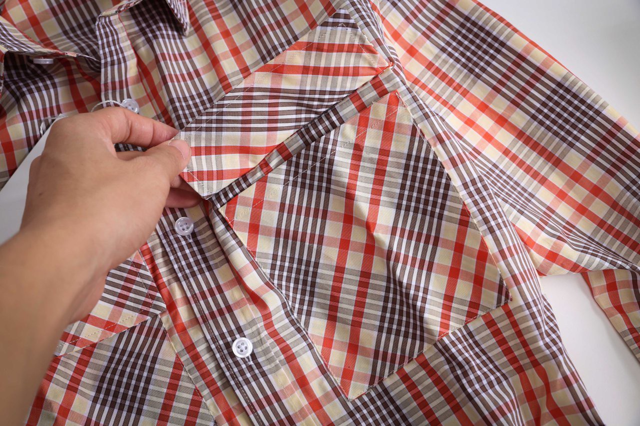 [HCM]Áo sơ mi cotton caro Uniqlo