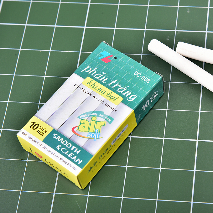 Phấn không bụi Thiên Long DC-008 (Hộp 10 viên)