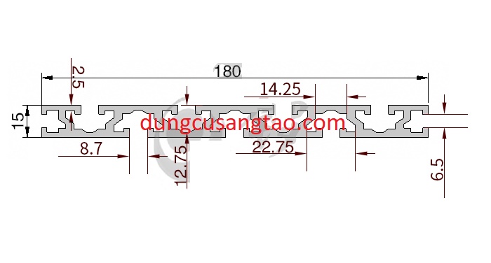 Nhôm mặt bàn 15180