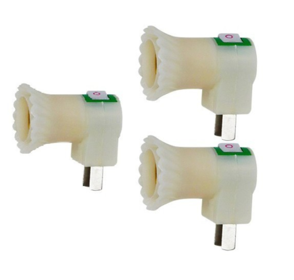 [HCM]Bộ 3 chui đèn có công tắc đui E27 khả năng chịu nhiệt tốt nguồn điện 110-220V 