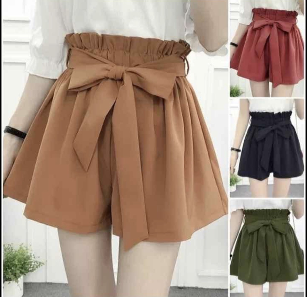 quần short nữ, quần short nữ cột nơ mới có túi xịn sò