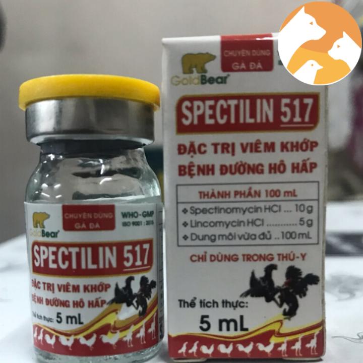 SPECTILIN 517 Thuốc cho gà đá hiệu quả viêm khớp, bệnh đường hô hấp [5 ml]