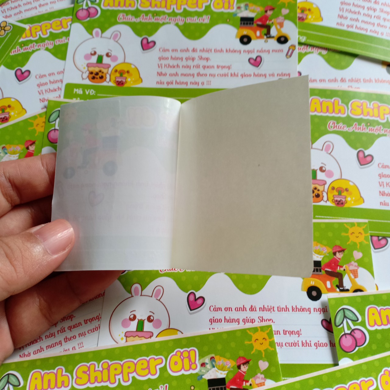 [HCM]Tem nhãn decal dán hàng cod cảm ơn anh shipper 100 cái