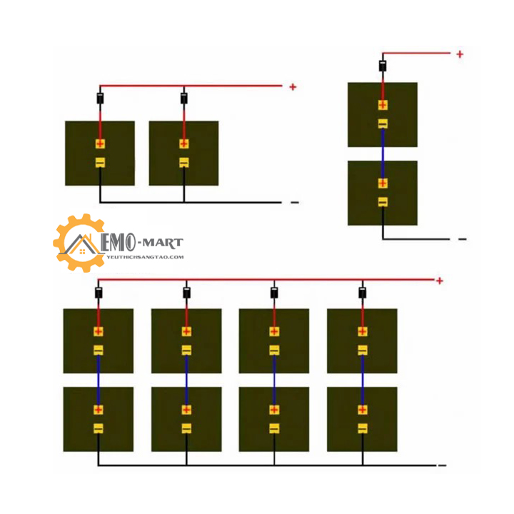 Tấm pin năng lượng mặt trời 6v - 2w
