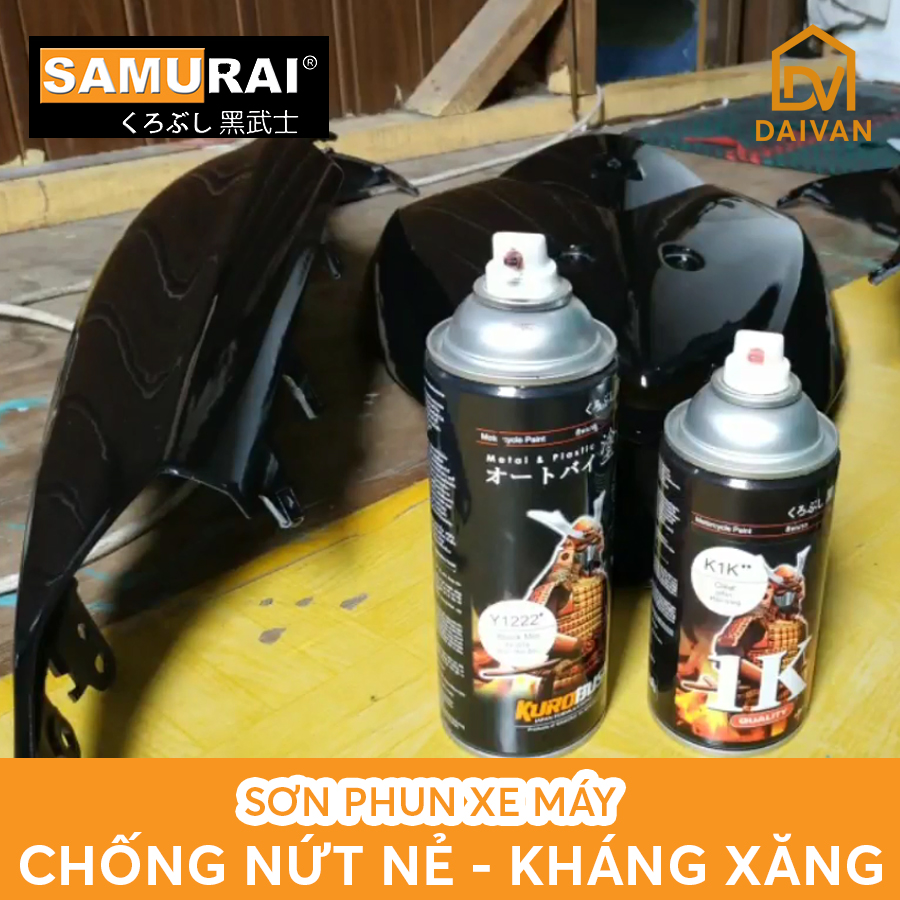 Chai sơn Samurai Y1222* màu đen Mio - Màu Yamaha