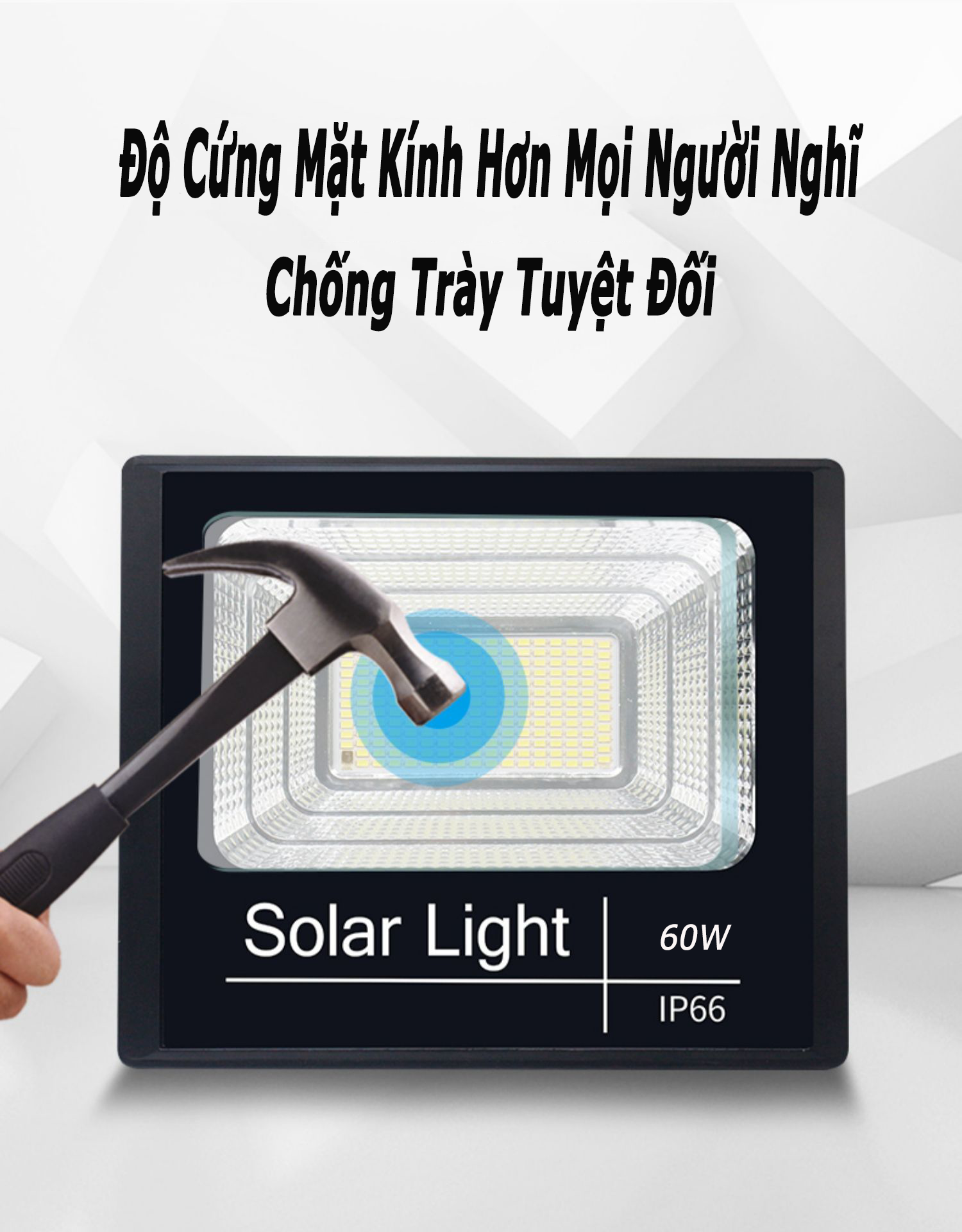 (Hàng Mới) Đèn Pha Năng Lượng Mặt Trời 30W/60W/100W/200W/300W (có tặng quà)