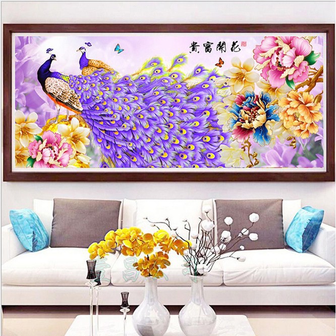 Tranh Thêu Chữ Thập Chỉ Lụa Công Phú Quý HH0832