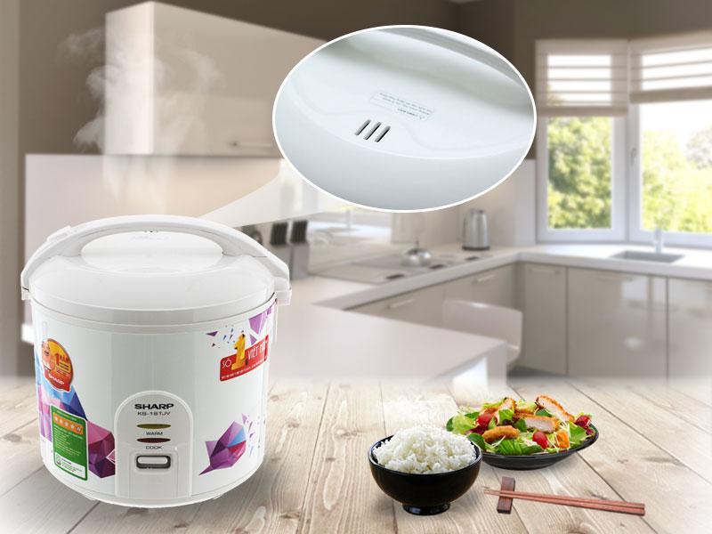 Nồi cơm điện Sharp 1.8 lít KS-18TJV (hàng trưng bày)