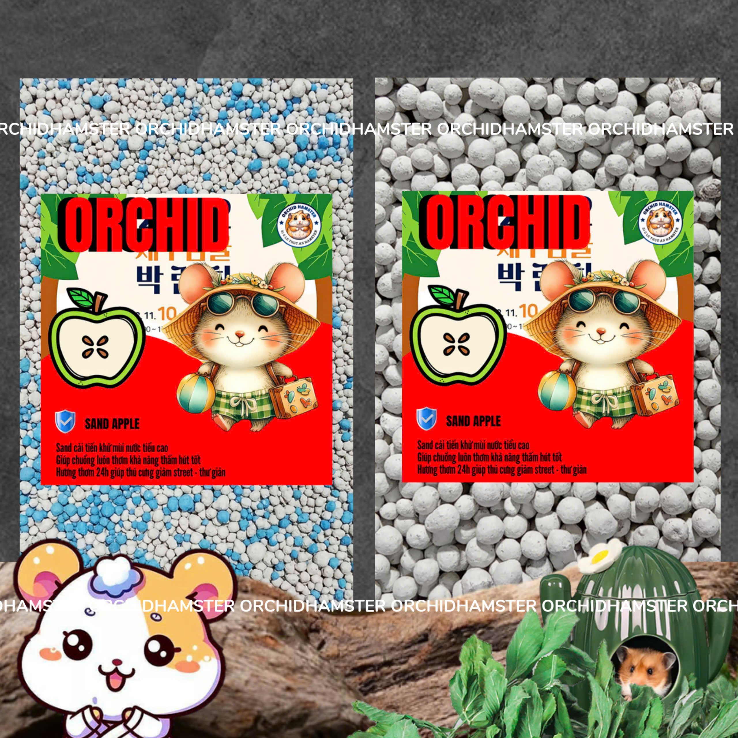 Combo 5kg Cát Sand Thơm Lót Chuồng Cho Hamster