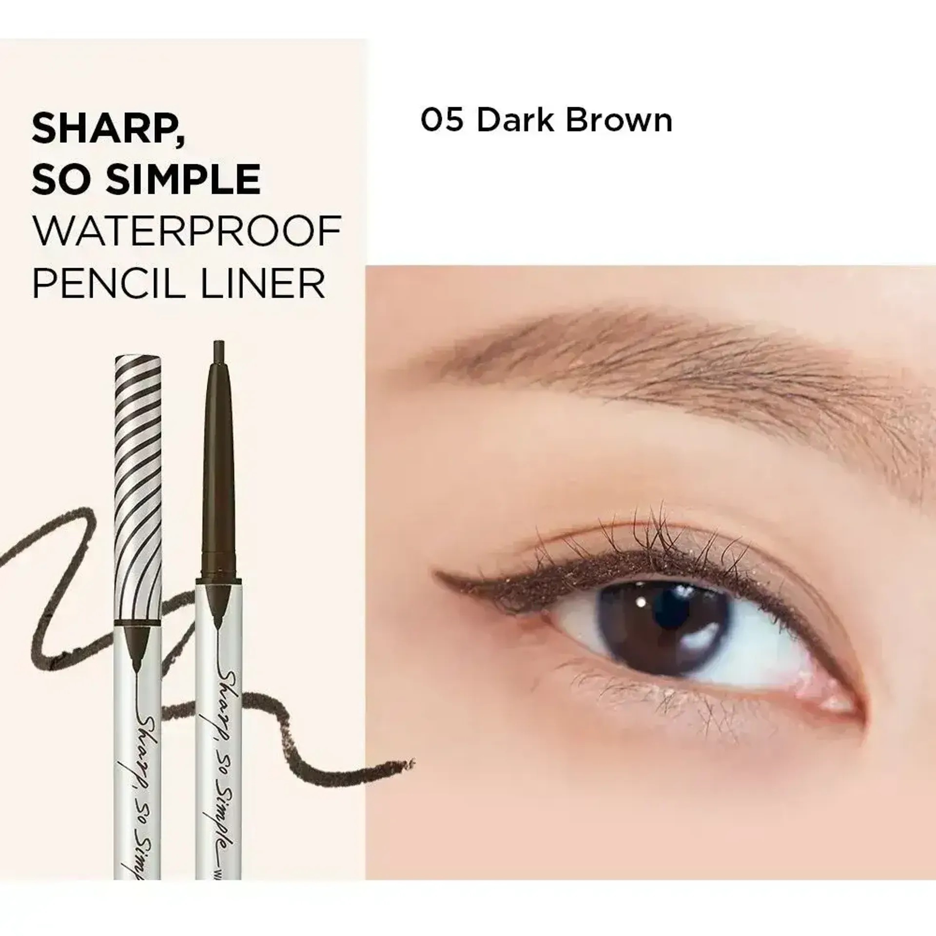 Viền Mắt Clio Sharp, So Simple Waterproof Pencil Liner 0.14g