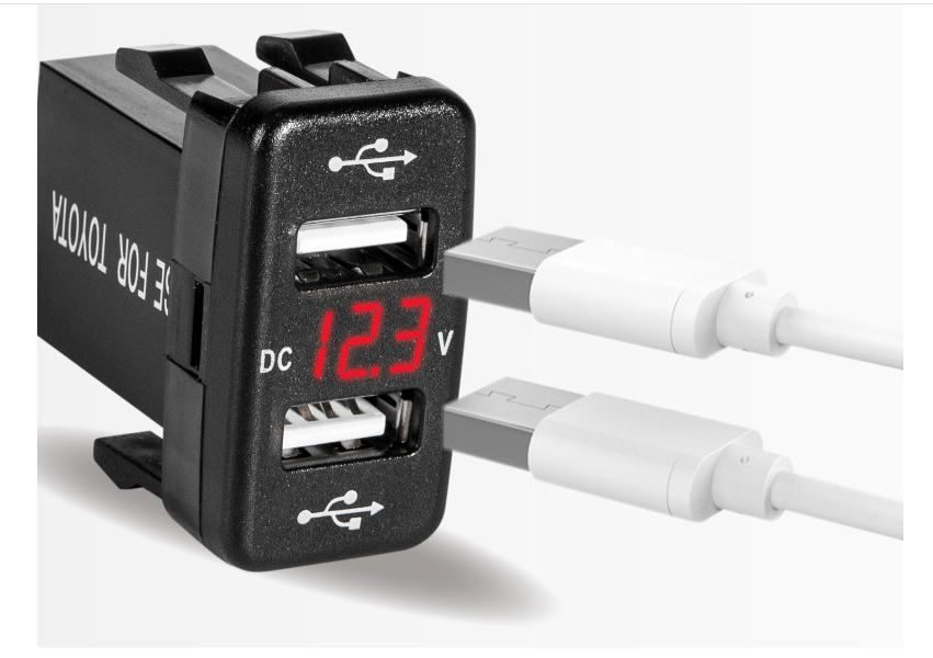 Sạc nhanh chia 2 USB gắn cổng chờ xe hơi