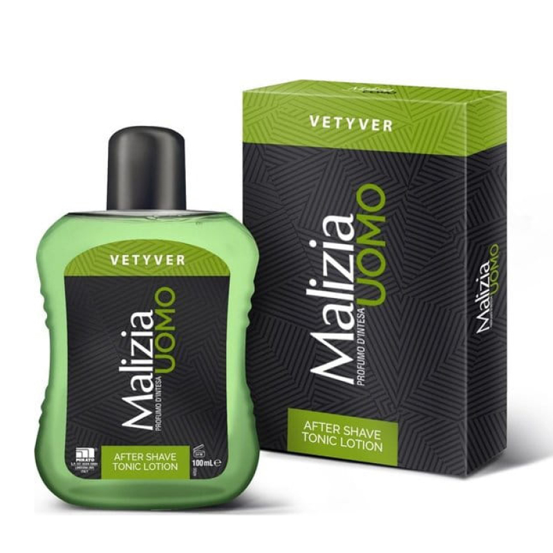 Nước dưỡng sau cạo râu Malizia Vetyver After Shave Tonic Lotion Cao cấp Italy 100ml