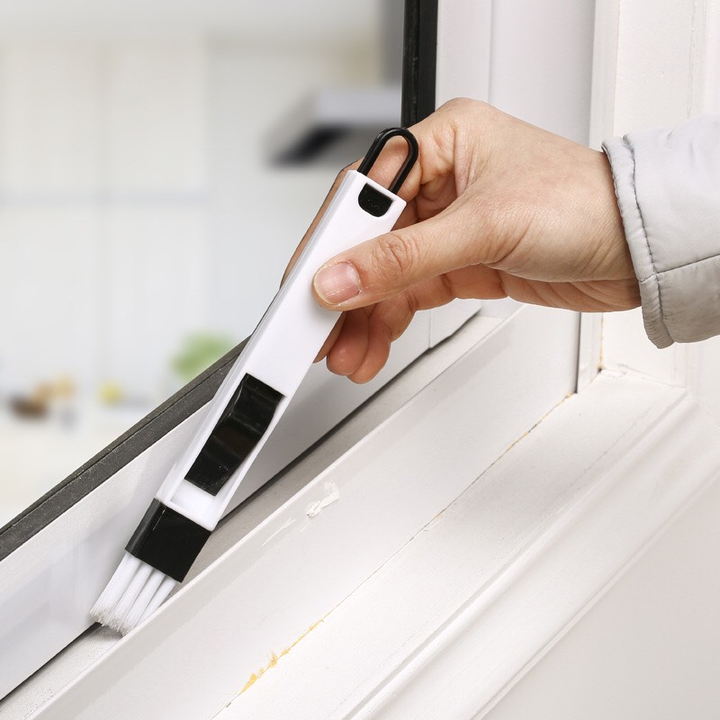 Chổi quét bụi vị trí hẹp B95 - kèm xẻng hốt rác mini - cọ mini vệ sinh khe cửa - bàn phím máy tính NXNDB95