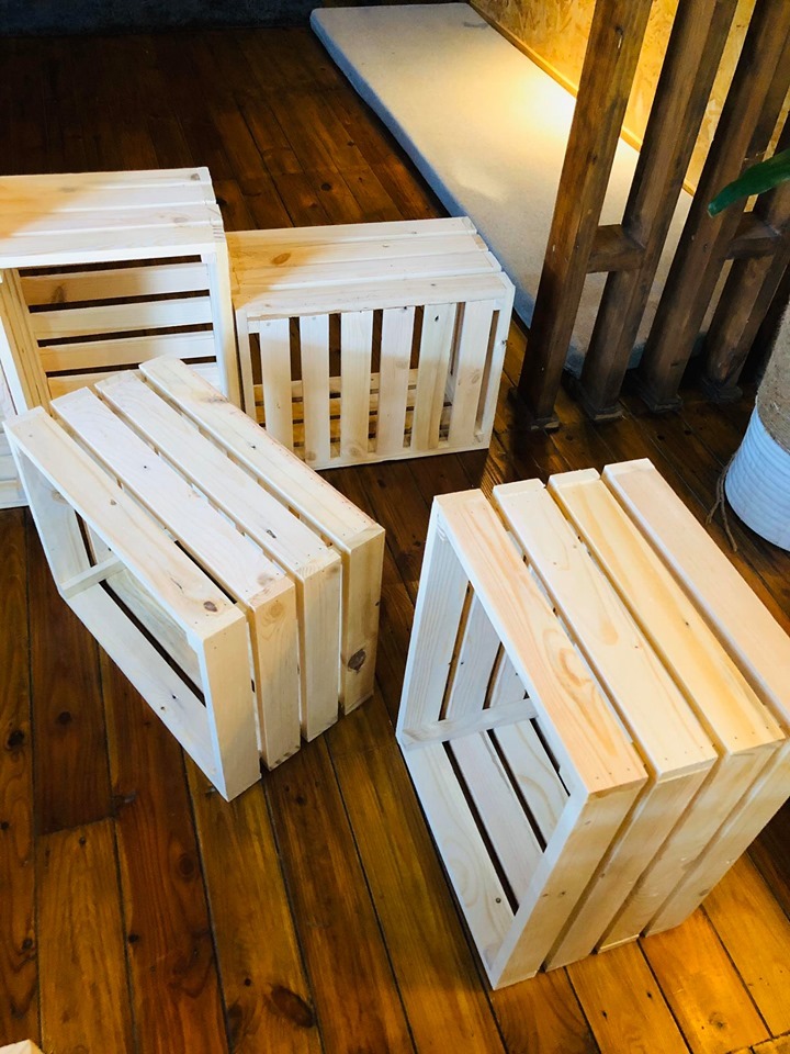 MS01 - Thùng gỗ Pallet/Box gỗ thông Pallet