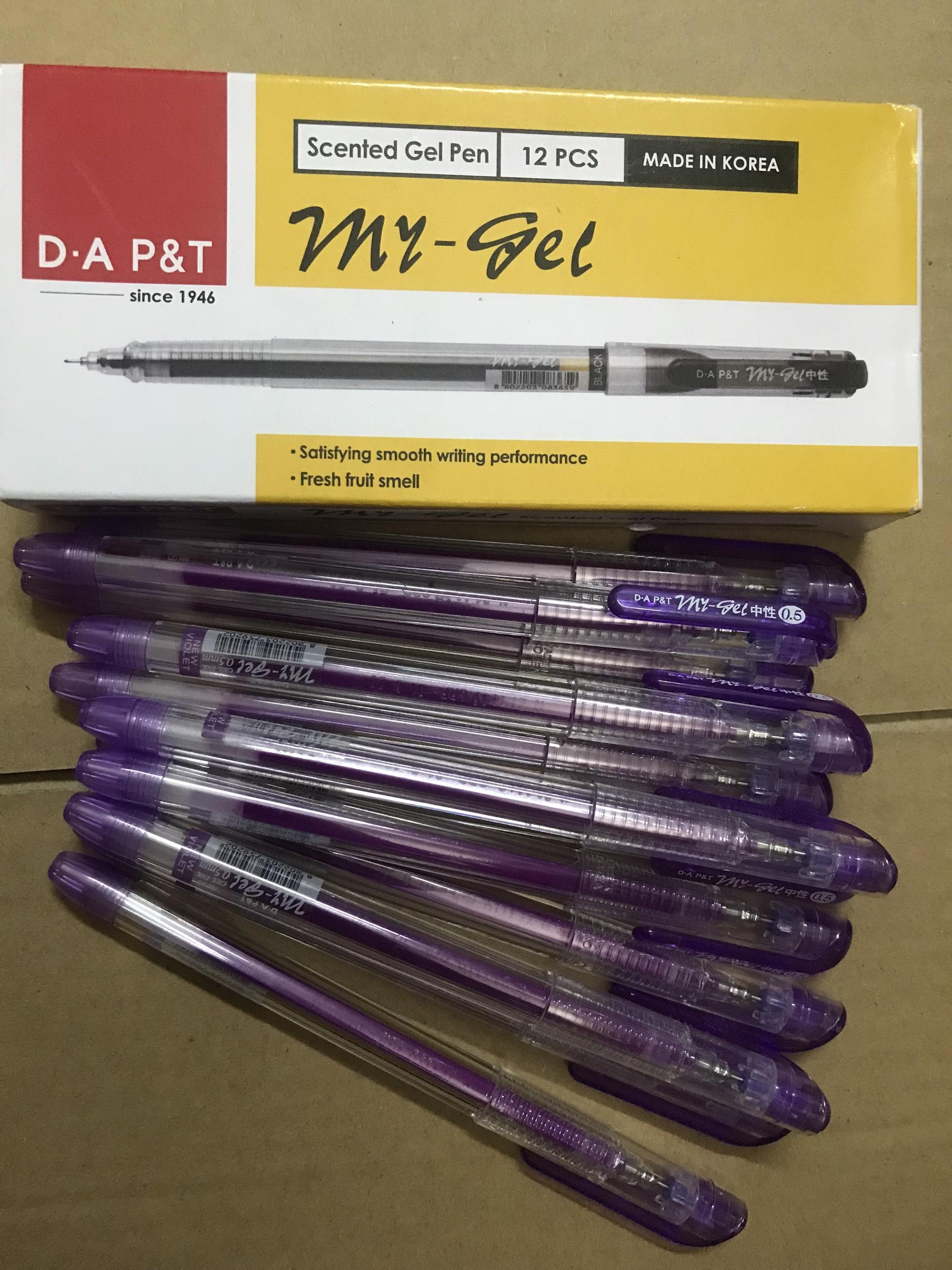 Combo 4 cây bút gel tím DongA Hàn Quốc My-gel