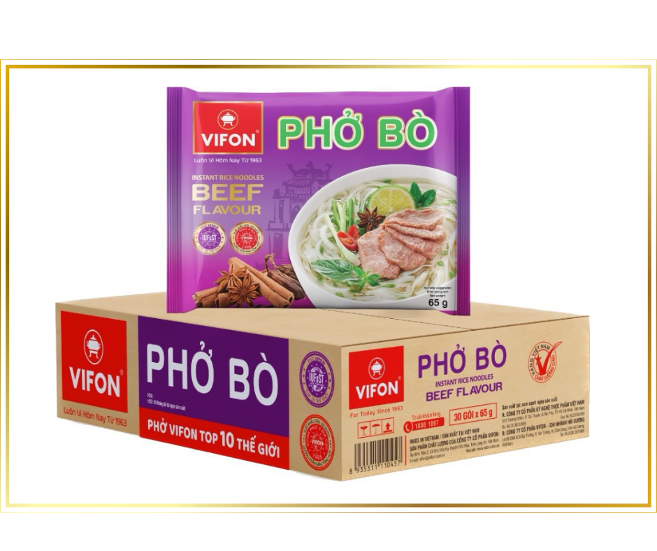 Phở bò vifon thùng 30 gói - 65gr/gói