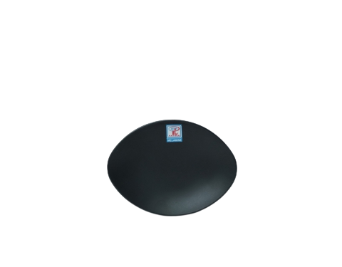 Dĩa Nhựa Oval Nhám Đen