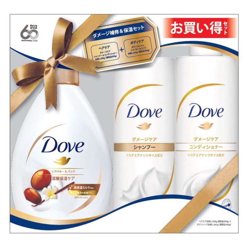 Bộ Dầu Gội, Dầu Xả Và Sữa Tắm Dove Hương Hạnh Nhân - Nhật Bản giá rẻ