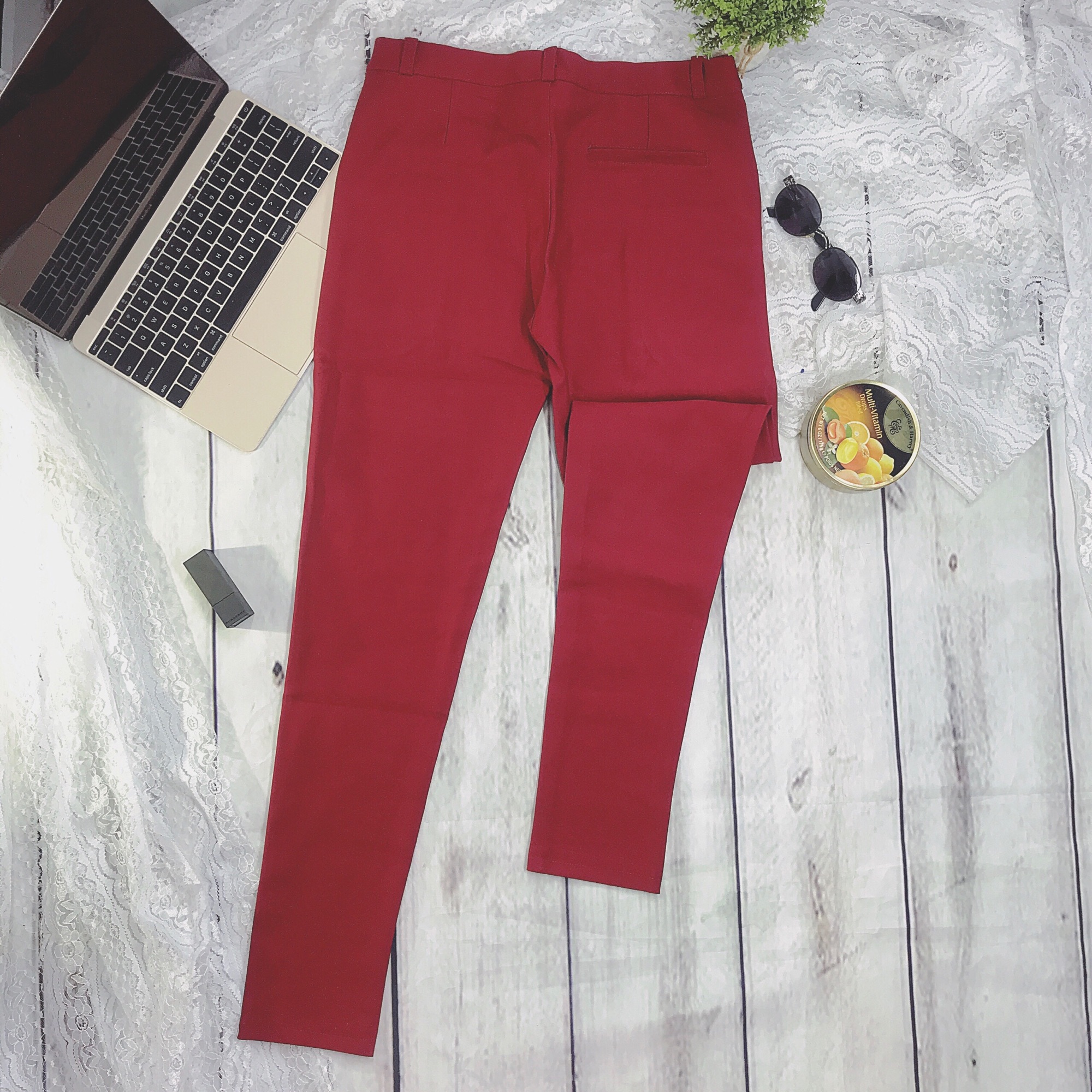 [HCM]Quần dài dây kéo thun cotton (size 40-65kg)