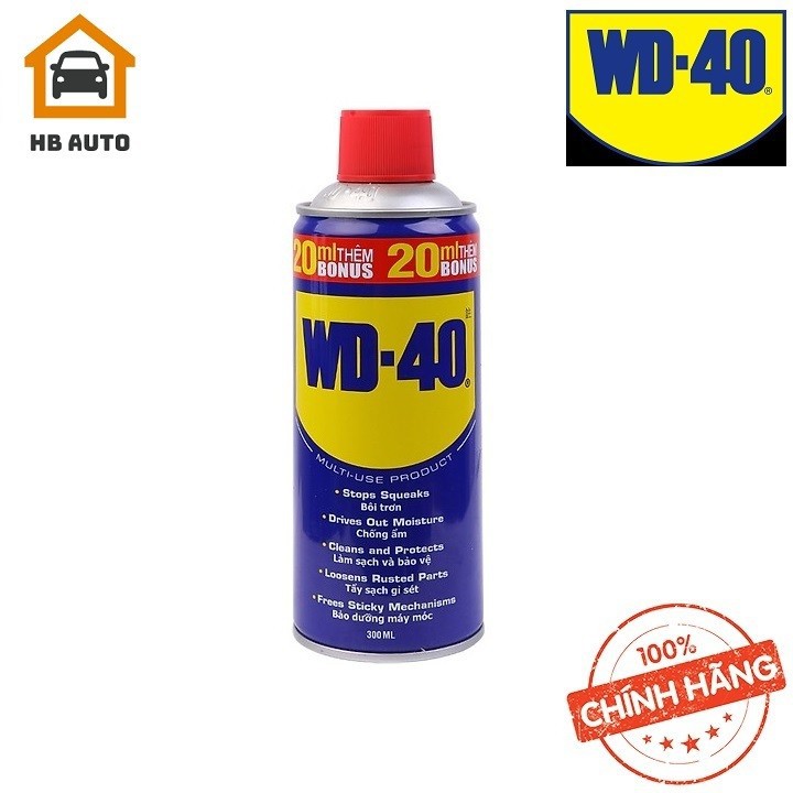 [FreeshipMAX] [HCM]Chai xịt Bôi trơn Làm sạch Thẩm thấu Chống ẩm Chống rỉ sét WD-40 Multi-Use Product 300ml