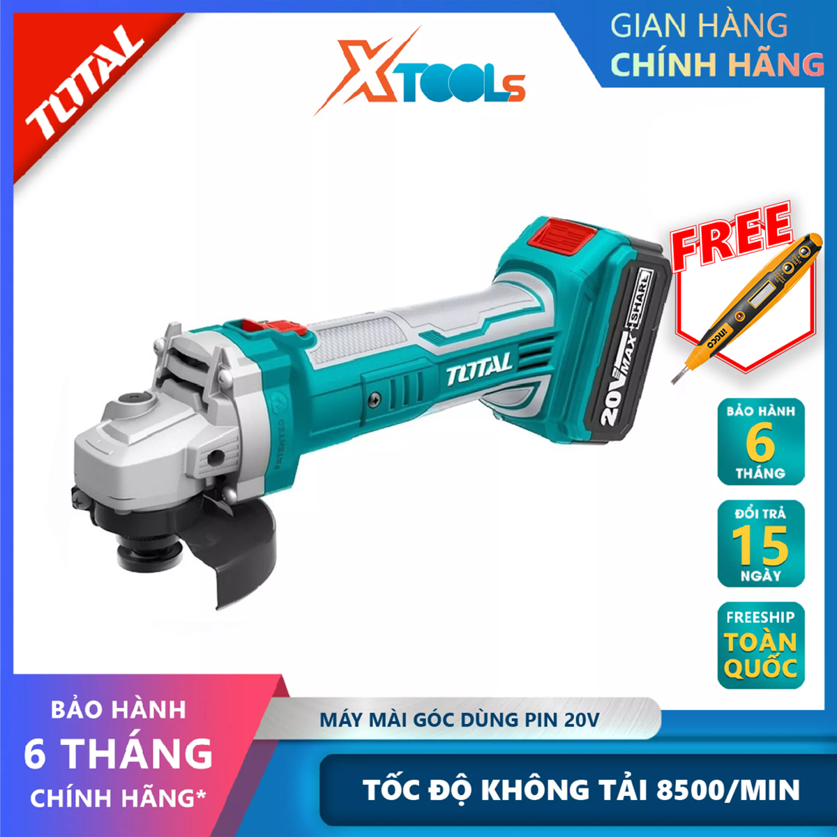 Angle grinder battery total TAGLI1001 cutting machine building material hand-held use lithium battery 20V total, no-load speed: 8500/min high performance at