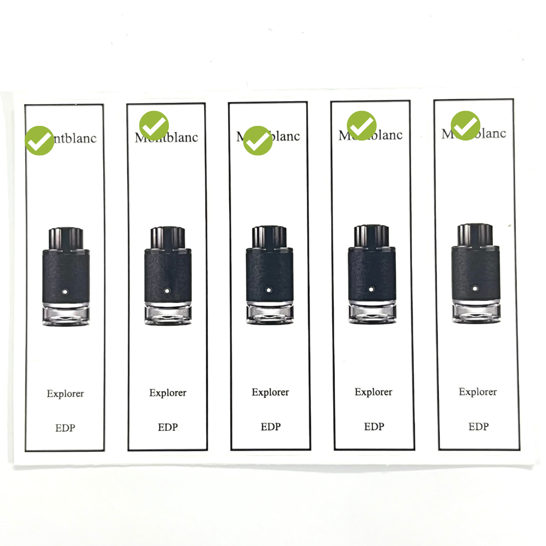 [Ho Chi Minh] combo 10 PCs of Epson. Blanc perfume bottle sticker for full range refills