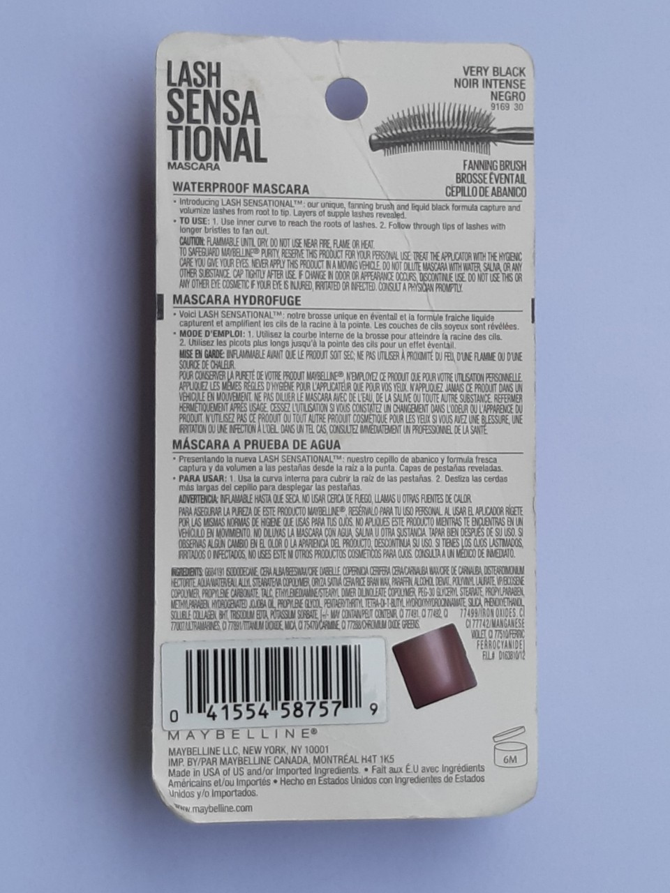 [HCM] MASCARA MAY BELINE DÀI VÀ TƠI MI KHÔNG THẤM NƯỚC