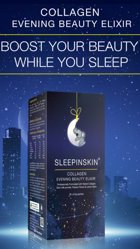 Collagen Uống Tác Động Kép Sleepinskin -Đẹp Da Và Ngủ Ngon-Hàng Chính Hãng Của Úc nhập khẩu