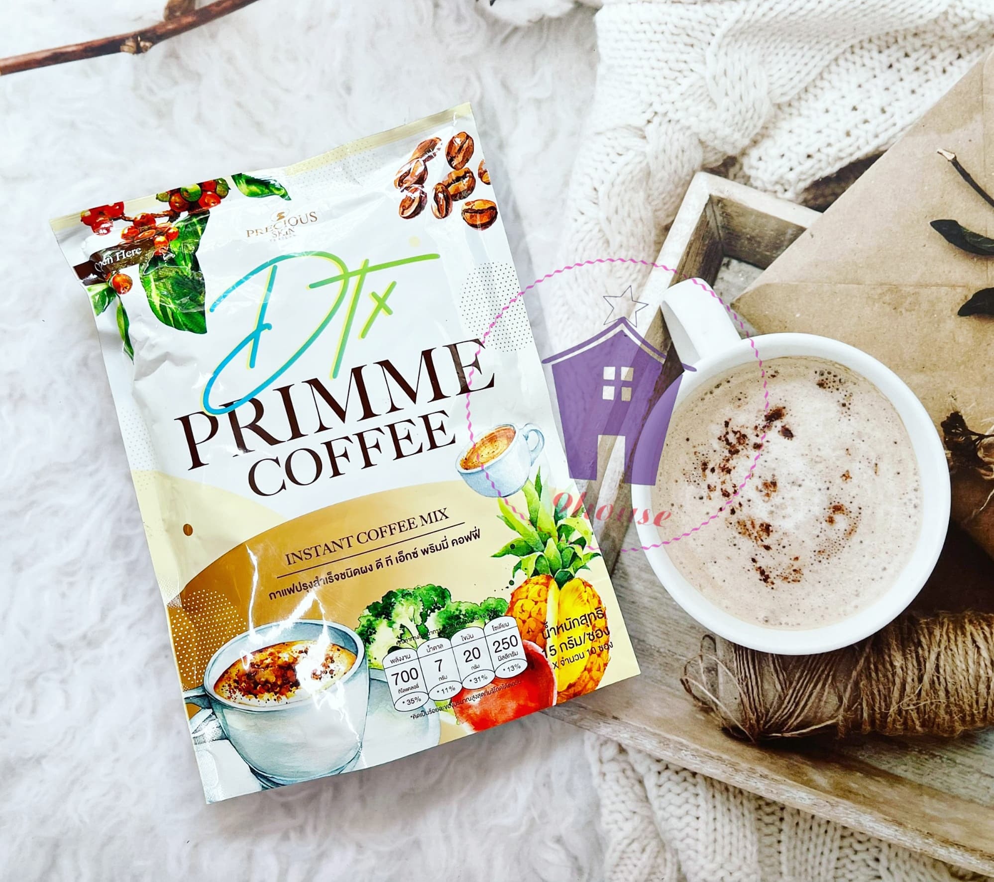 Cà Phê Hoà Tan DTX PRIMME Coffee Thái Lan