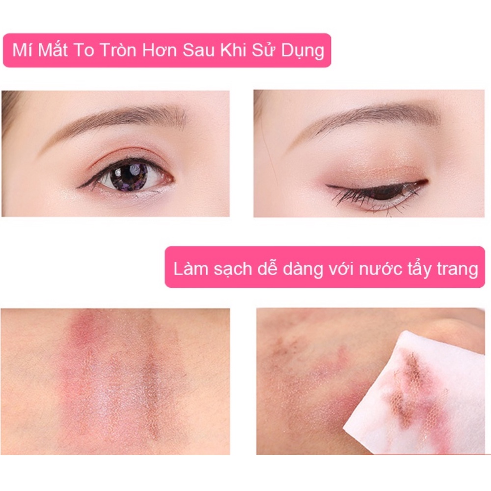 Miếng Dán Kích Mí Lưới Tàng Hình Meng Meng ( 60 Miếng Dán ) Kèm Keo Siêu Chắc