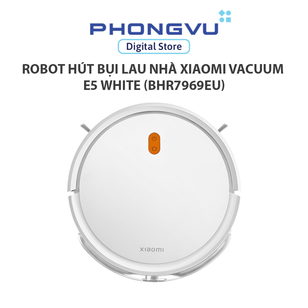 Robot hút bụi lau nhà Xiaomi Vacuum E5 White - Bảo hành 12 tháng