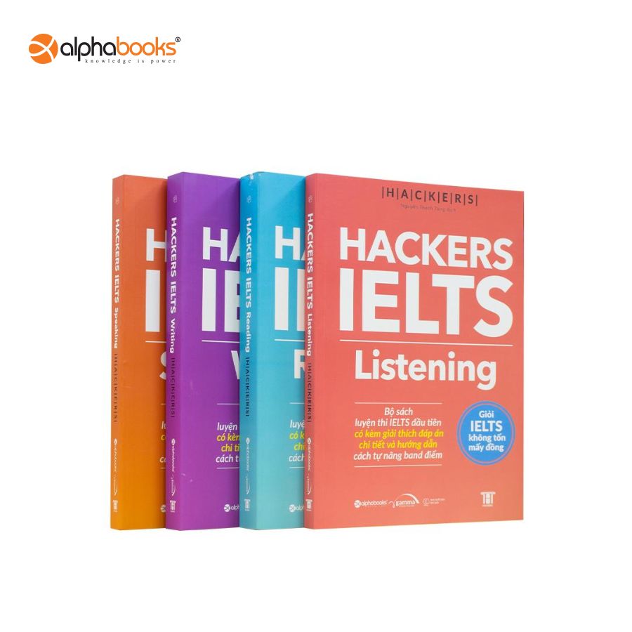 Sách - Combo Hackers IELTS (4 cuốn)