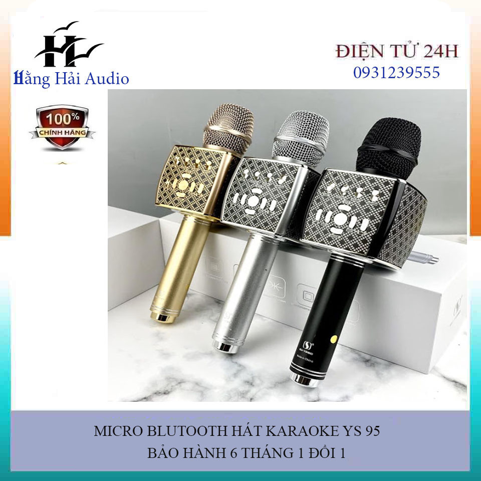 Mic bluetooth hát karaoke YS 95 cao cấp