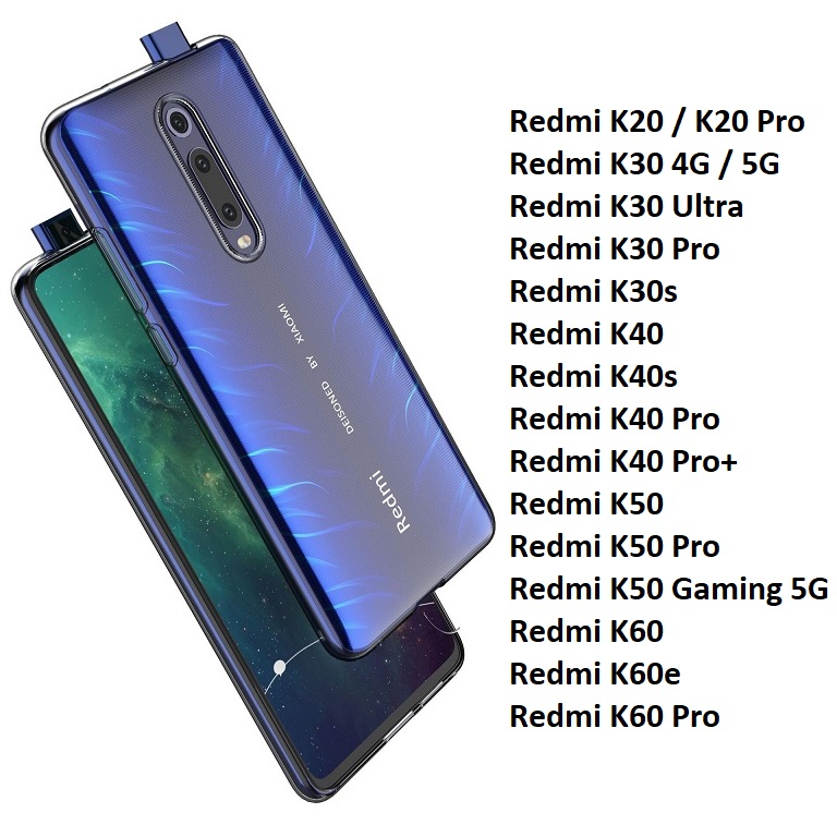 All redmi k ốp dẻo trong xiaomi k20 k30 k40 k50 k60 k20 pro k30s k30 pro k30 ultra k40s k40 pro k40 pro+ k50 pro k60e k60 pro 4g/5g