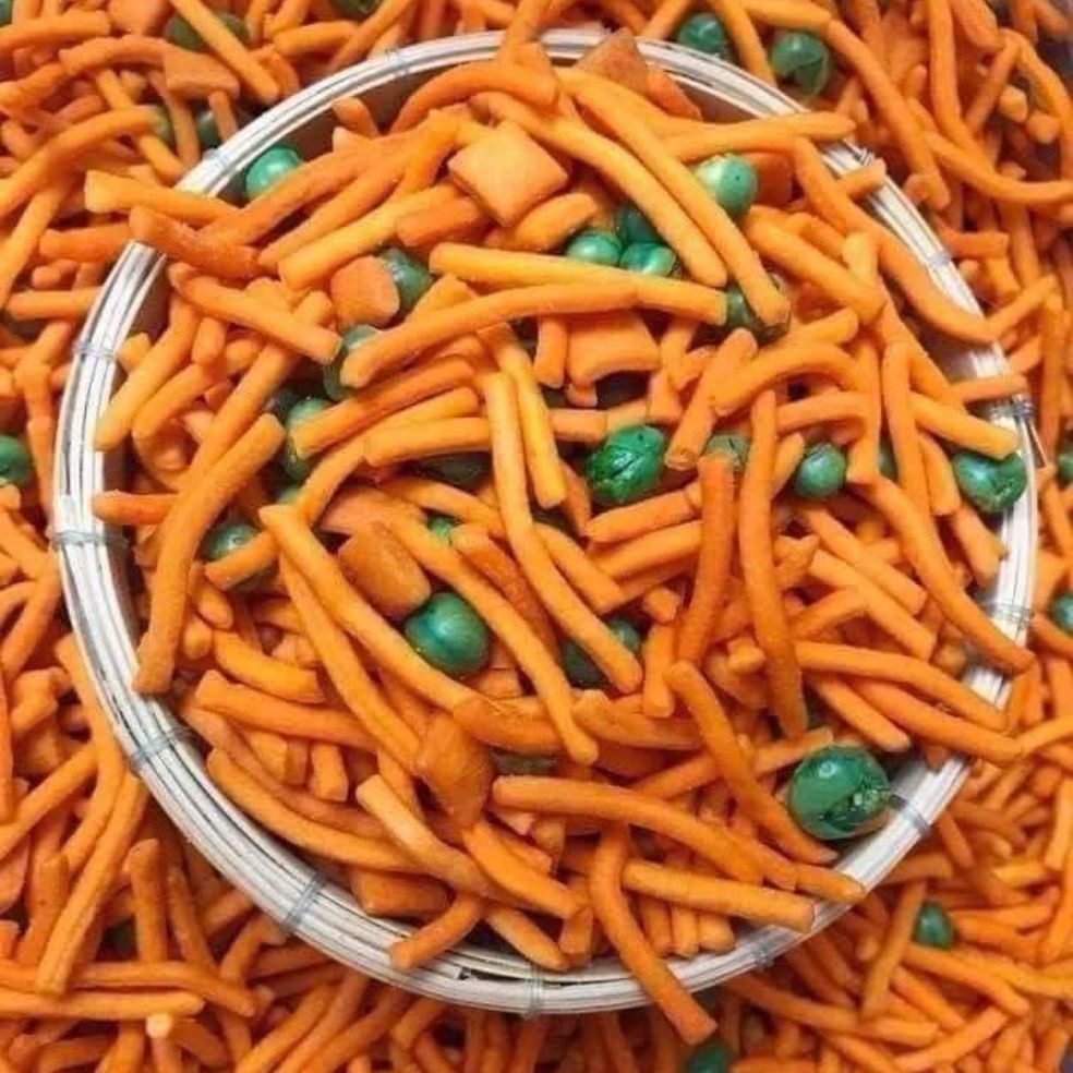 Bim bim que đậu hà lan (túi zip bạc 100gr) - đồ ăn vặt