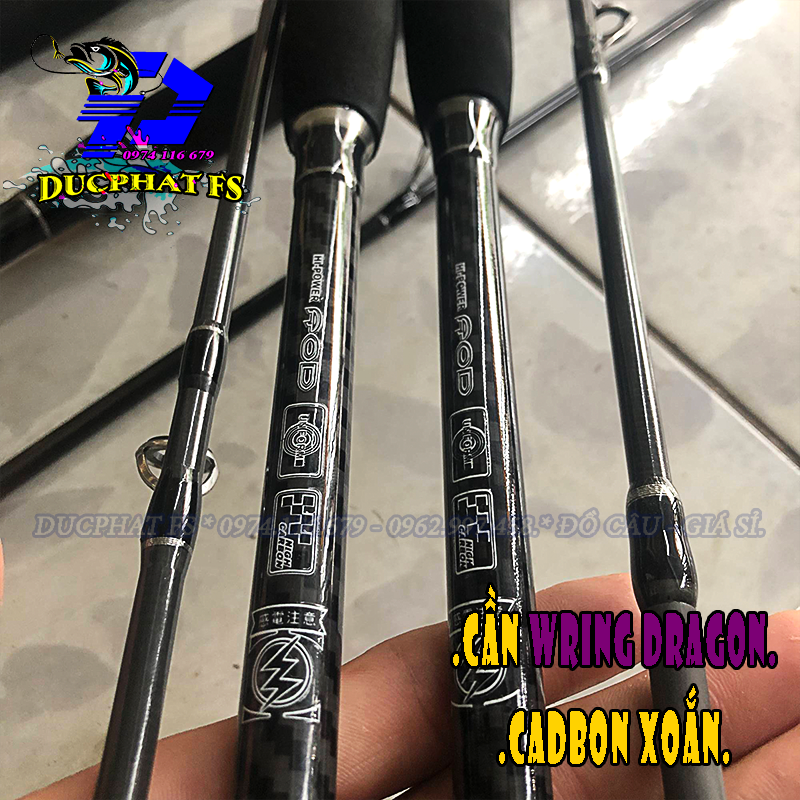 Cần Câu Wring Dragon ( LOẠI 1 PHÔI DẦY 2m1- 3m). - Carbon cao cấp - Siêu Bạo Lực.!!!