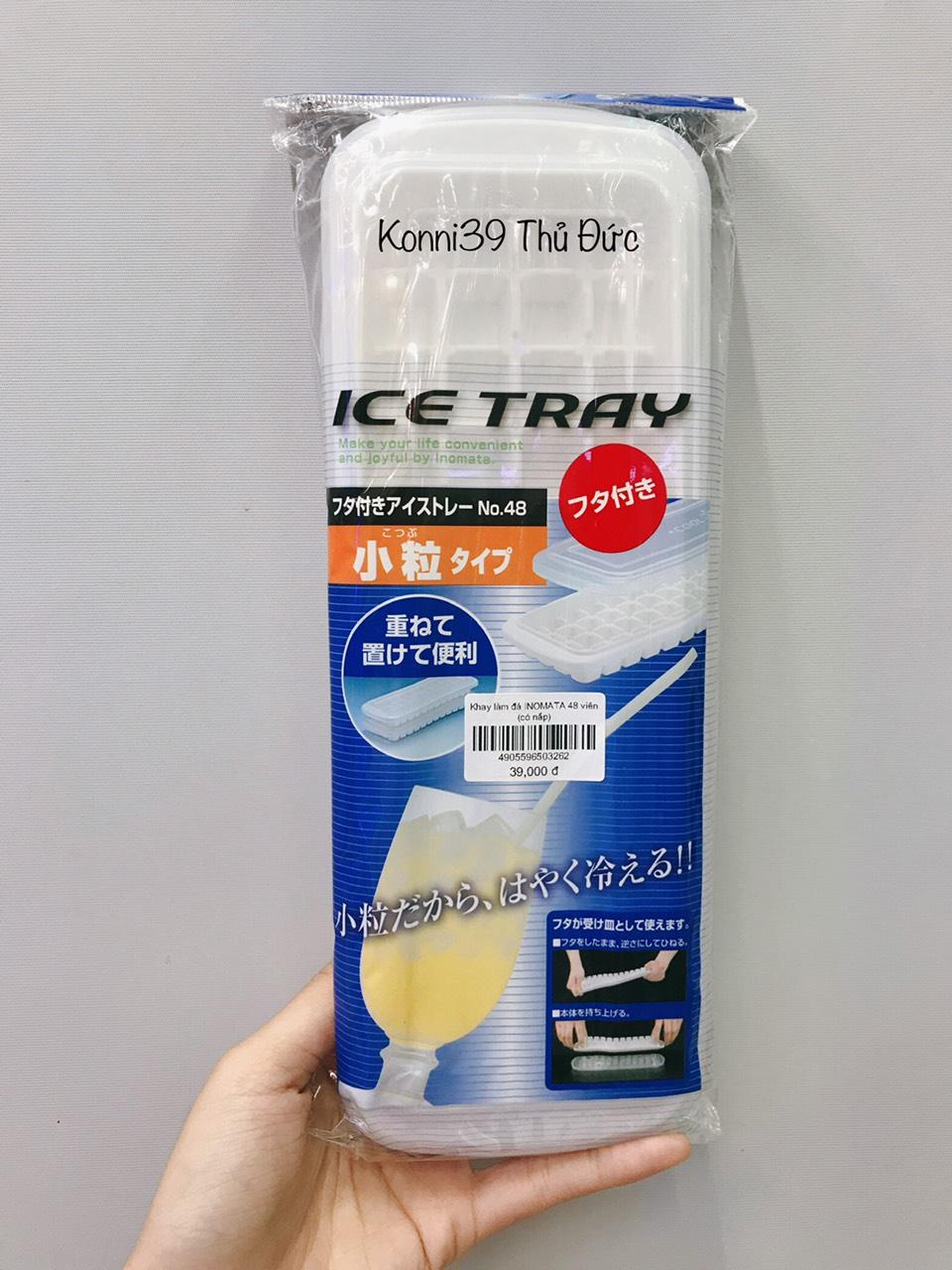 [HCM] Khay làm đá 48 viên INOMATA của Nhật ( có nắp đậy) - Hàng Nội Địa Nhật,tạo những viên đó nhỏ kích cỡ 2cm , phù hợp để uống nước ép, cà phê,nước ngọt,trà sữa, ăn chè,...