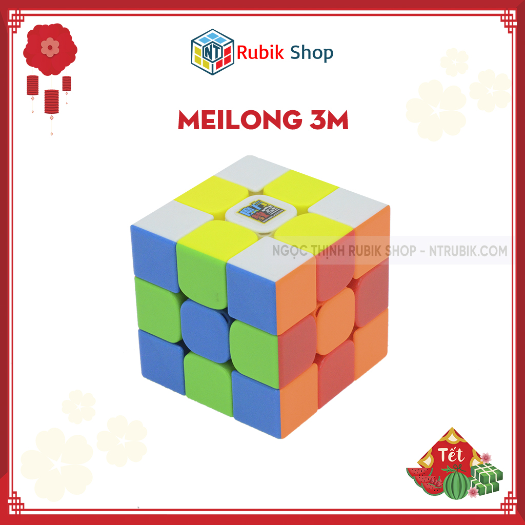 Rubik 3x3x3 Moyu Meilong 3M Stickerless (Hãng mod nam châm)