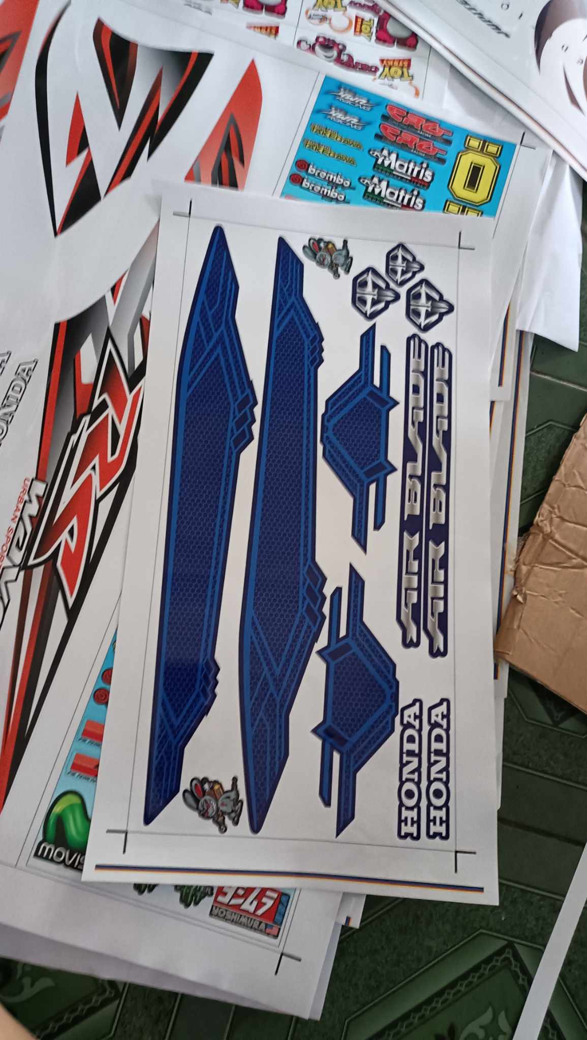 Tem rời AB  2016-19 xanh [nốc mão]