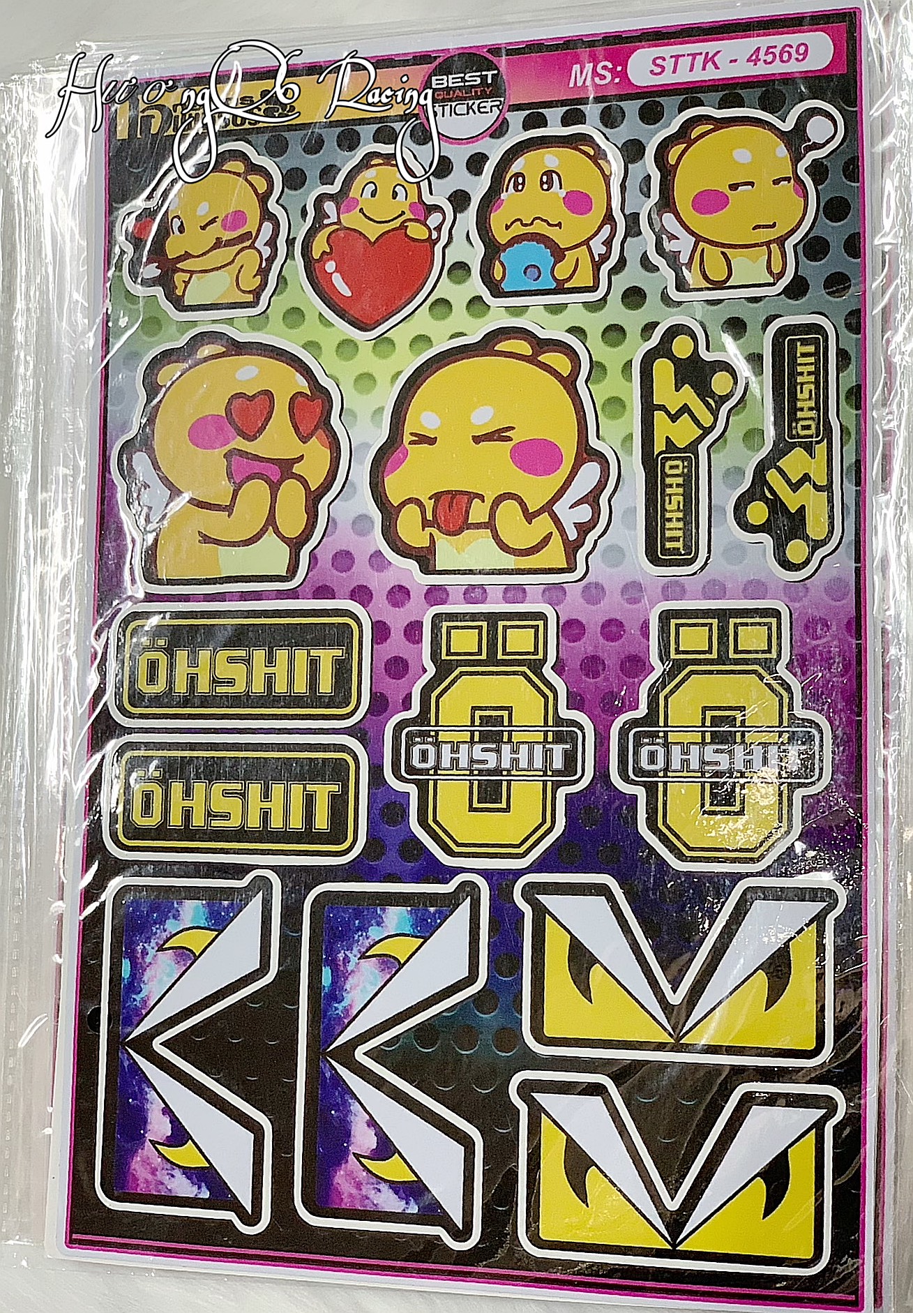 [TEM XE] Tem Sticker Hoạt Hình Dán Xe