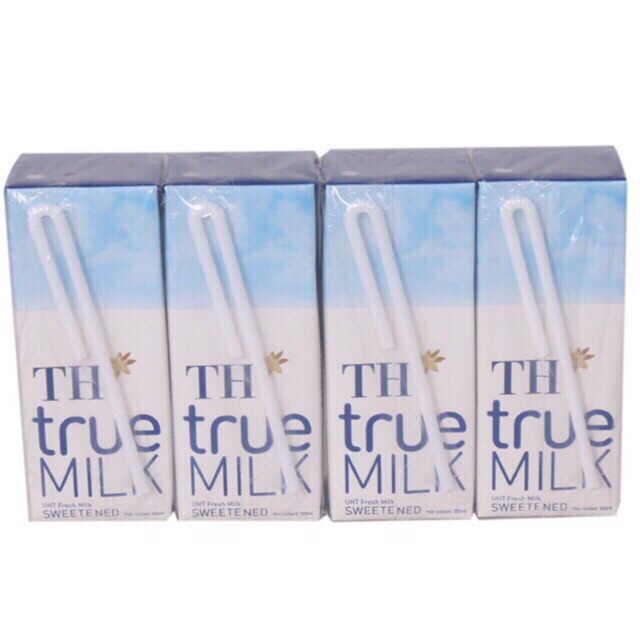 Thùng Sữa TH True Milk 48 hộp x 180ml ( Có Đường/ít Đường)