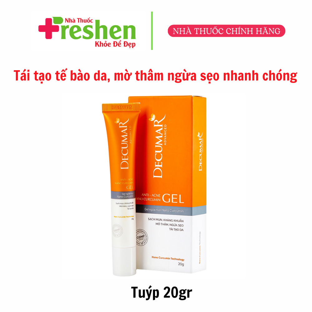 [HCM]Gel ngừa mụn Decumar Advanced 20gr giảm mụn viêm thâm đầu đen hoàn toàn mới